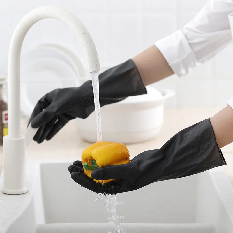 Commercial Kitchen Gloves - 1 пара черных перчаток, перчатки для