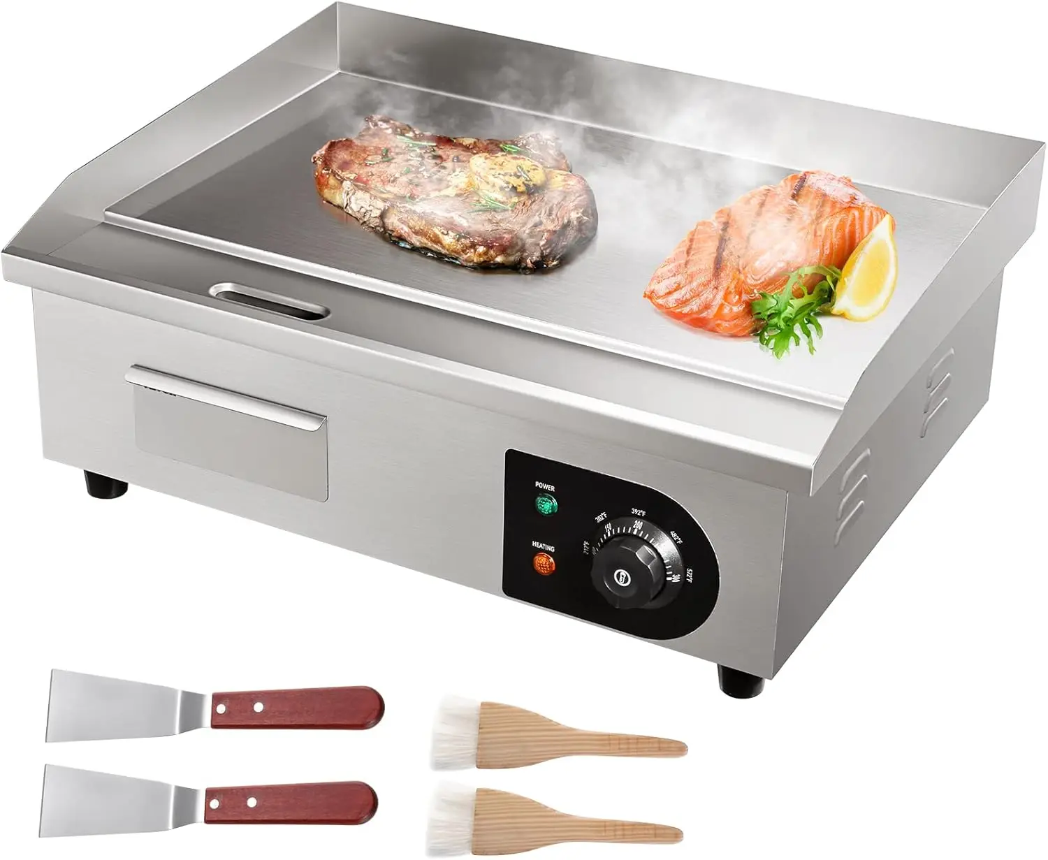 Electric Griddle Flat Top - Скандинавская коммерческая электрическая сковорода 22 дюйма,