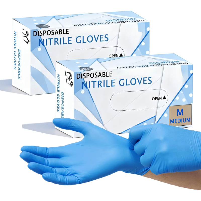 Commercial Kitchen Gloves - 20/50/100 шт. одноразовые синие нитриловые перчатки
