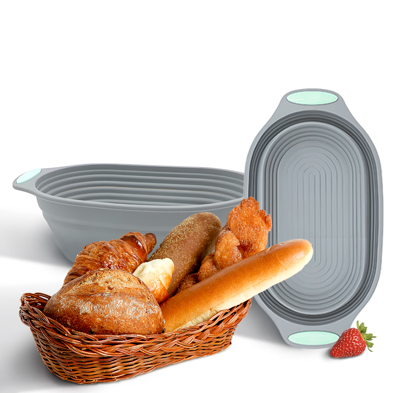 Commercial Kitchen Accessories - Складная силиконовая корзина для расстойки теста