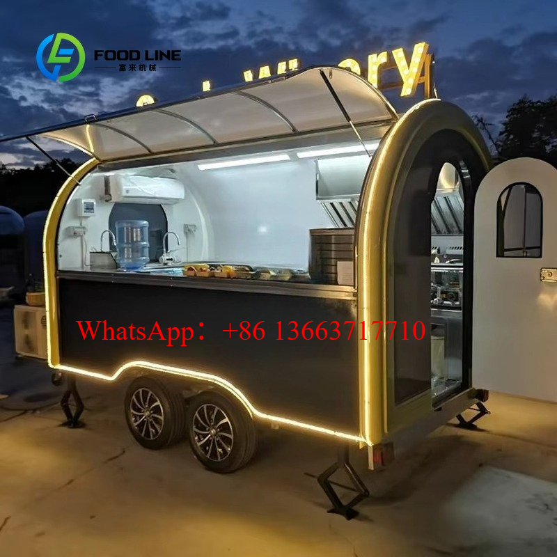 Commercial Kitchen Windows - Коммерческий фудтрак-прицеп круглой формы на заказ,