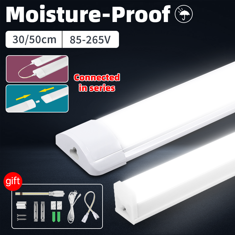 Commercial Kitchen Lighting - Влагостойкий светодиодный трубчатый светильник 50/30 см,