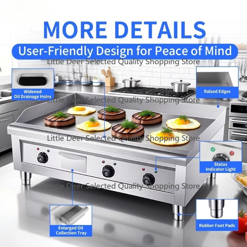 16 мм коммерческое ресторанное – обзор и цена Electric Griddle Flat Top