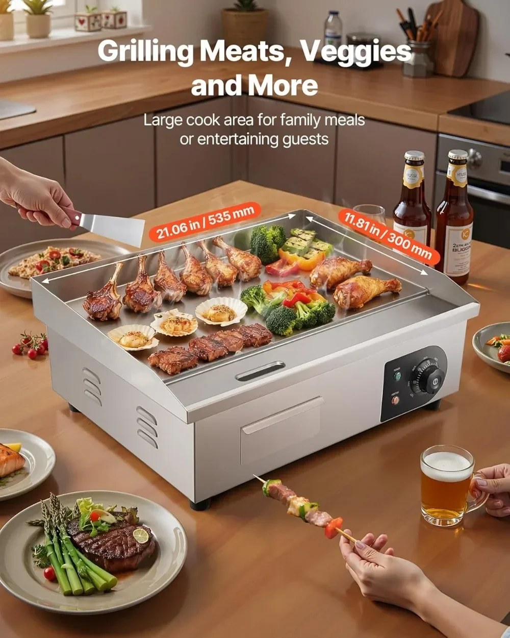 Популярная коммерческая электр – обзор и цена Electric Griddle Flat Top